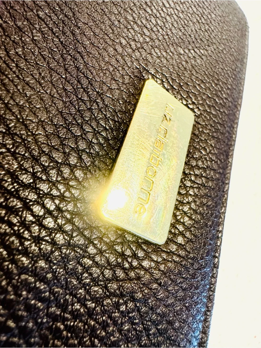 Liz Claiborne Leather Zip-Around Wallet - Brown